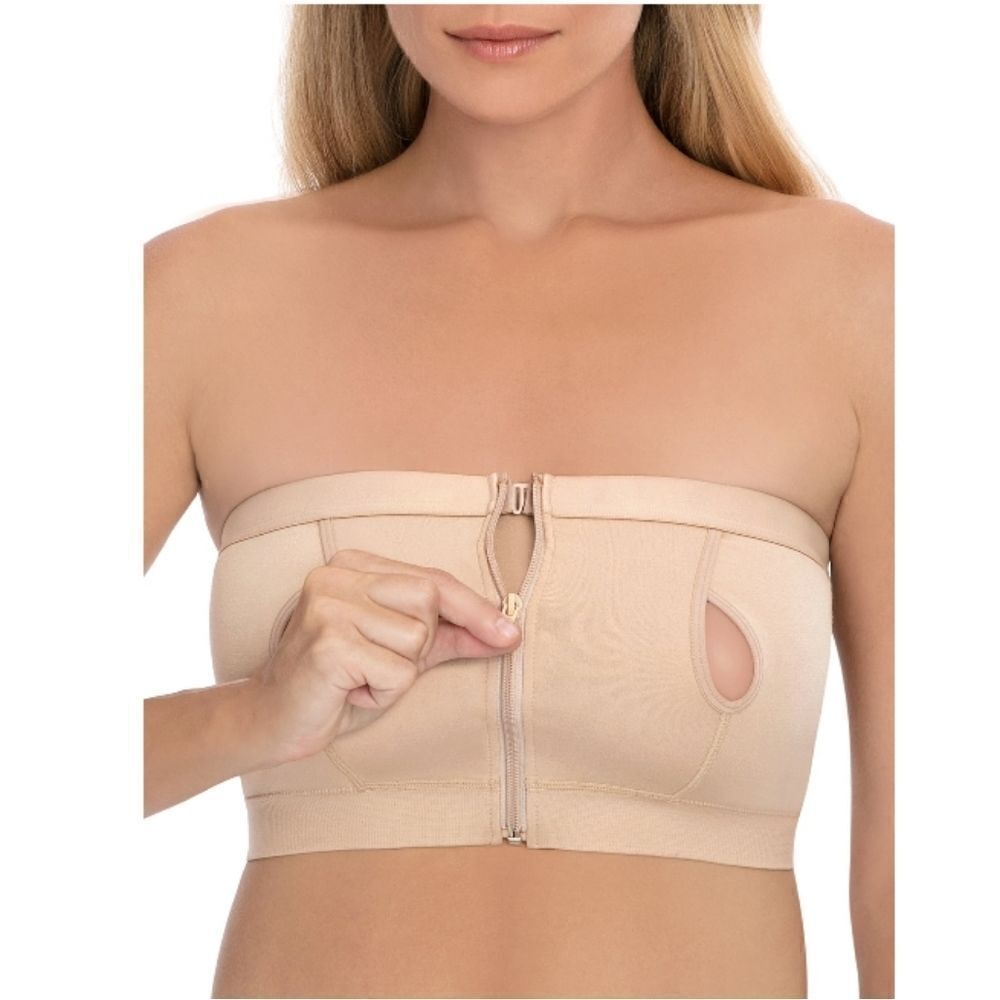 Women's Maternity Hands-Free Nursing Pumping Bandeau Bra Size S